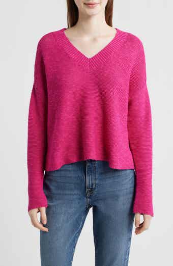 Organic Linen & Organic Cotton V-Neck Sweater