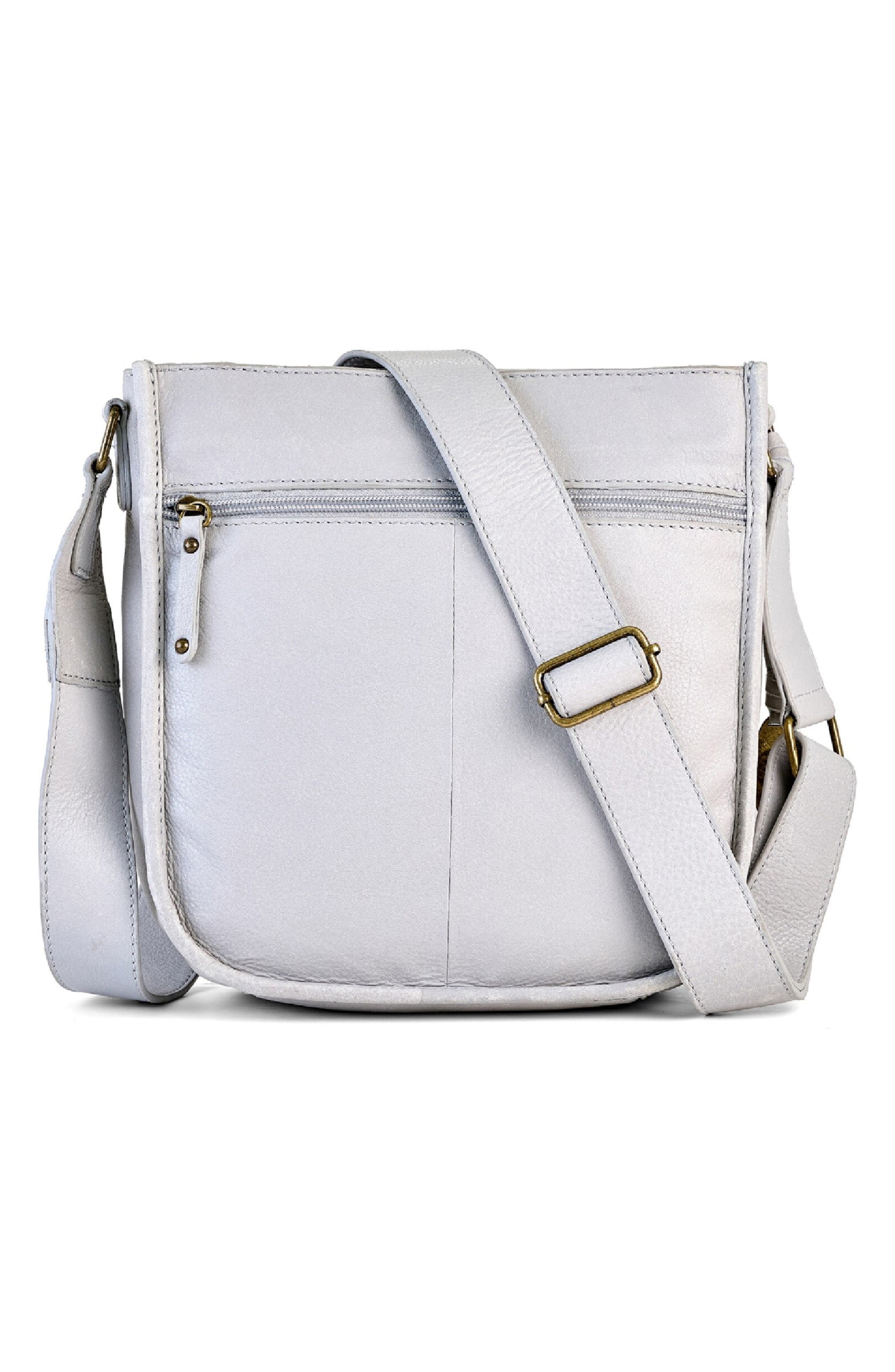 Børn N/S Leather Crossbody Organizer, Alternate, color, Dove