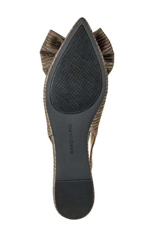 Bandolino Simona Slingback Flat In Bronze