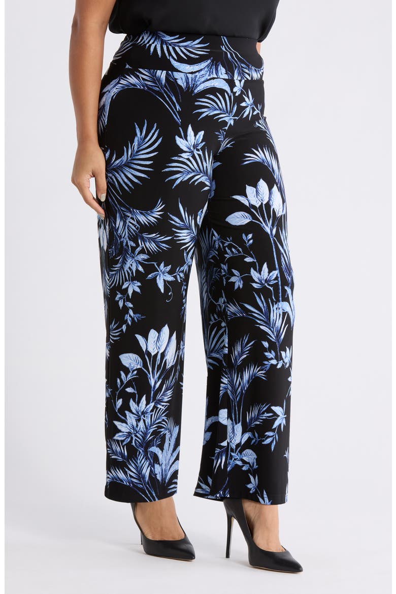 Pull-On Wide Leg Pants, Alternate, color, ANNE BLACK MULTI