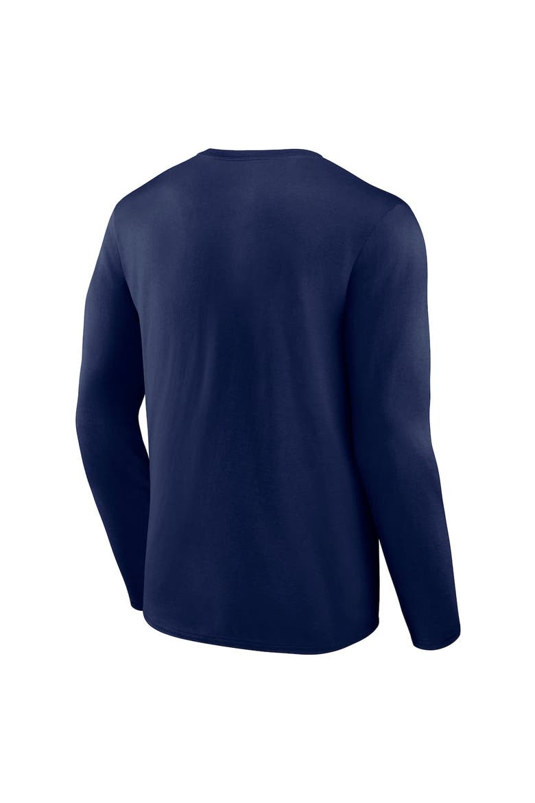 Men's Fanatics  Navy Columbus Blue Jackets Authentic Pro Secondary Long Sleeve T-Shirt, Alternate, color, Navy