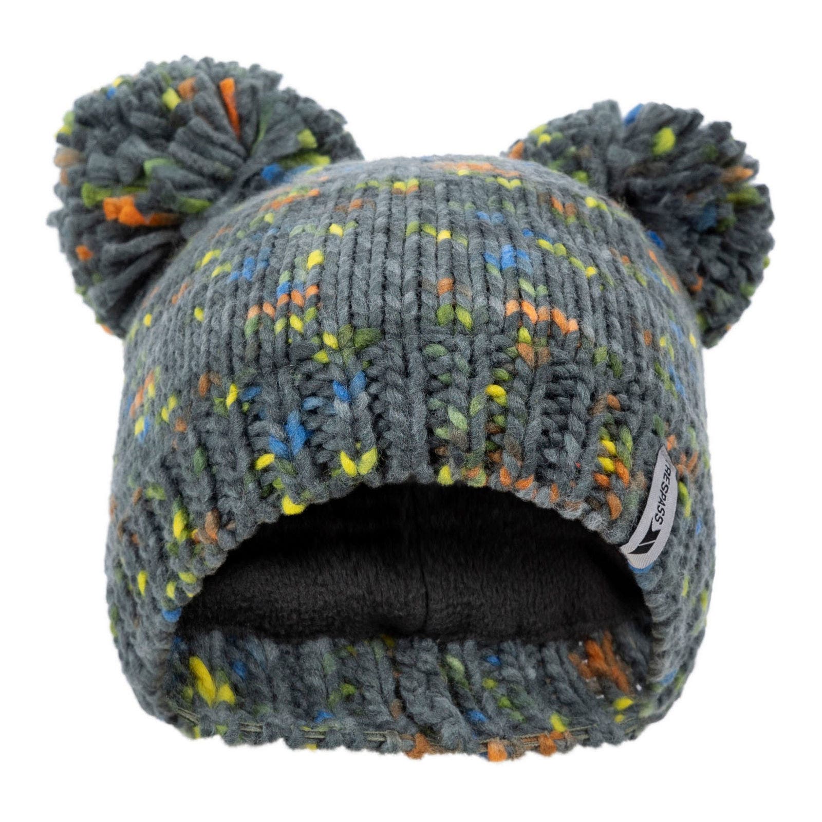 Trespass Childrens/kids Ted Pom Pom Beanie In Spruce Green