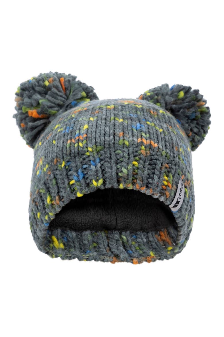 Childrens/kids Ted Pom Pom Beanie, Main, color, Spruce Green