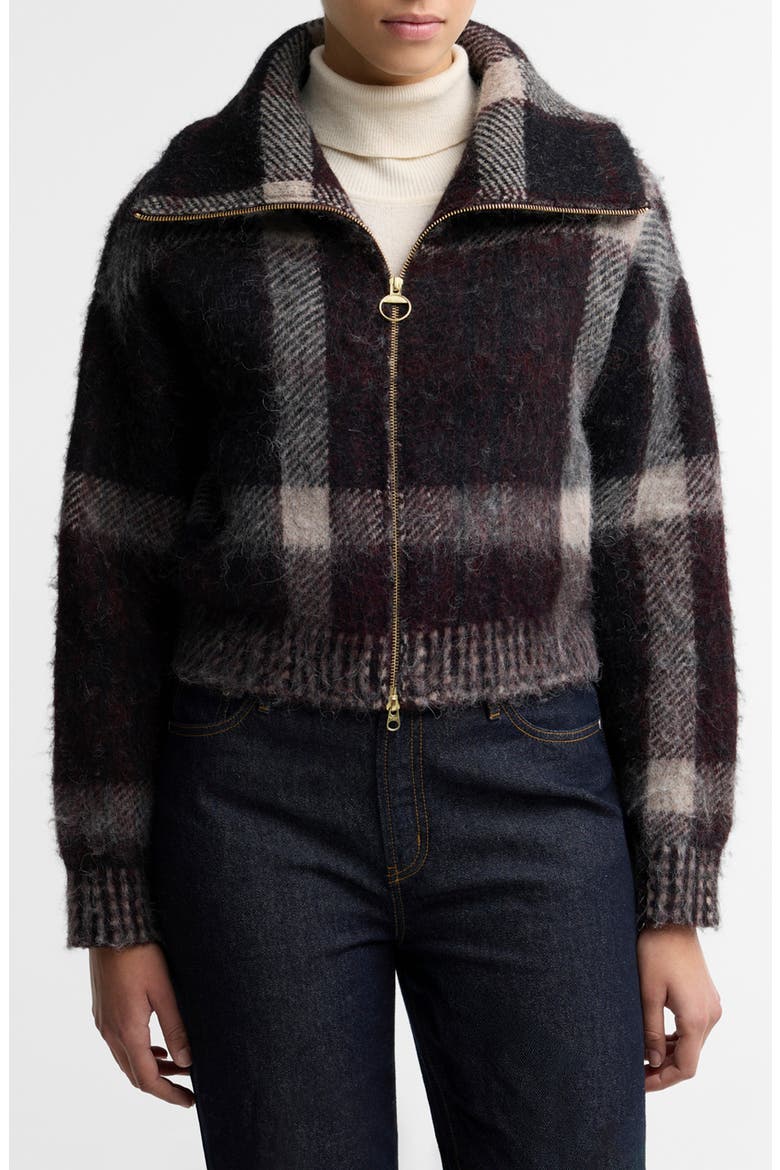 Carville Plaid Knitted Jacket, Main, color, MULTI