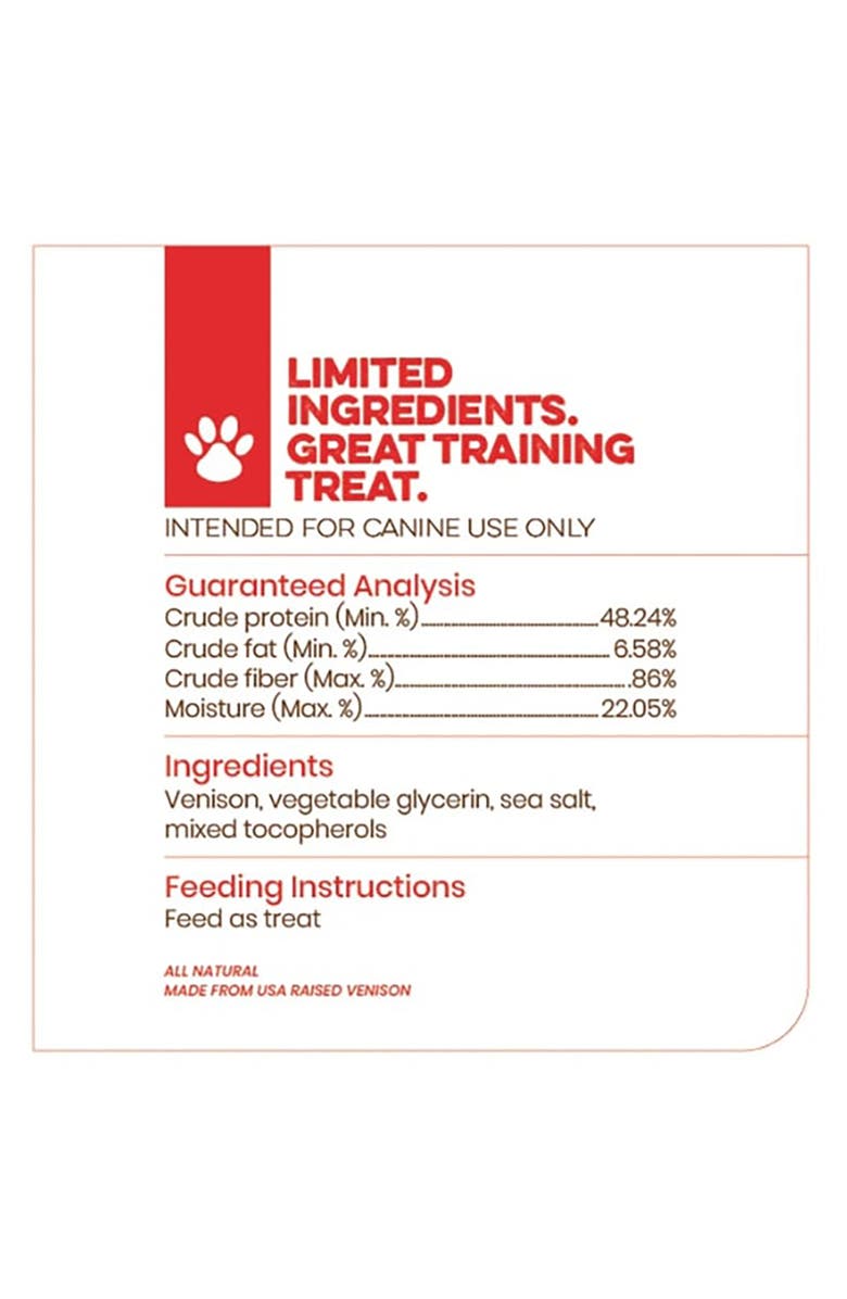 Scout & Zoe's Venison Jerky, 6oz Dog Treats, Air Dried Chews, Pet Snack, Alternate, color, 