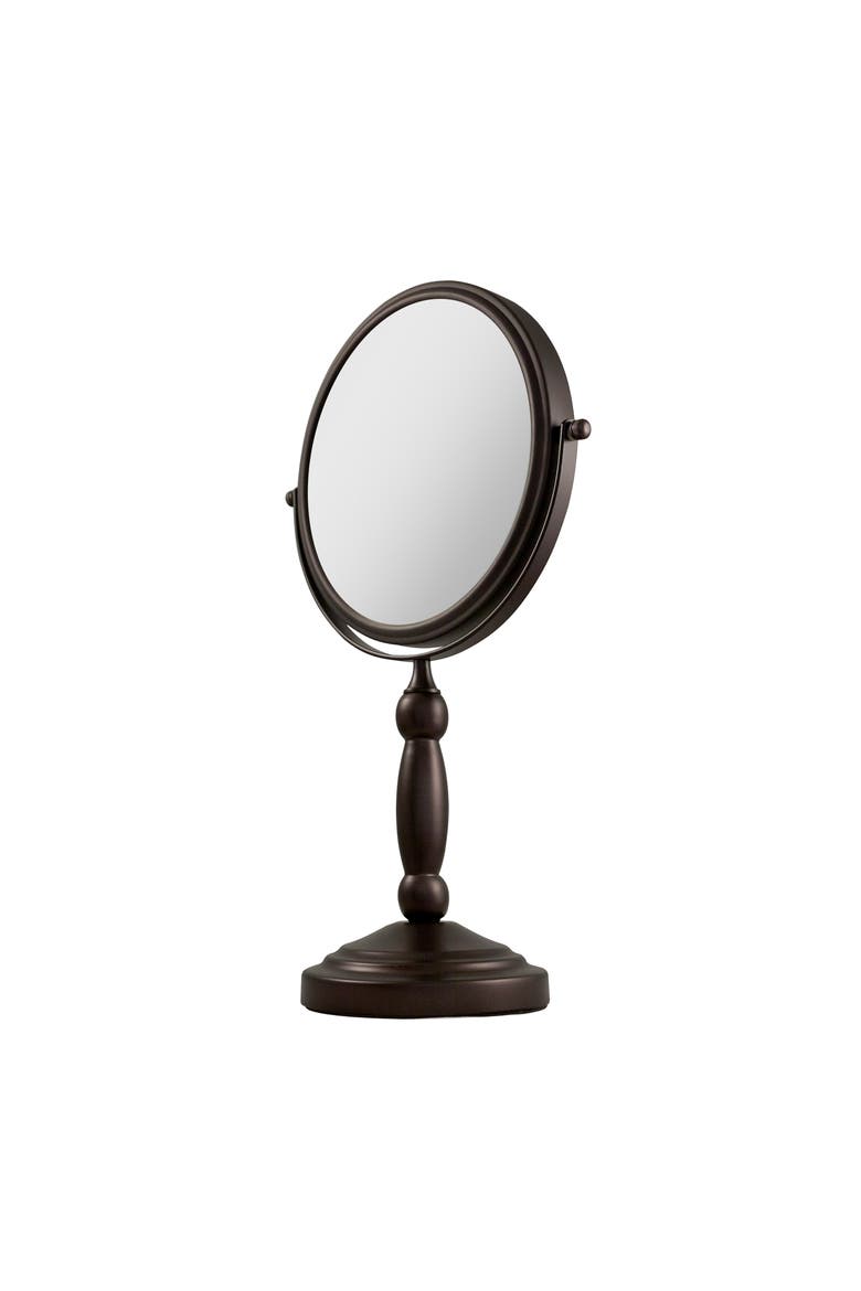 Makeup Mirror with 10X/1X Magnifications, Alternate, color, Oil-Rubbed Bronze