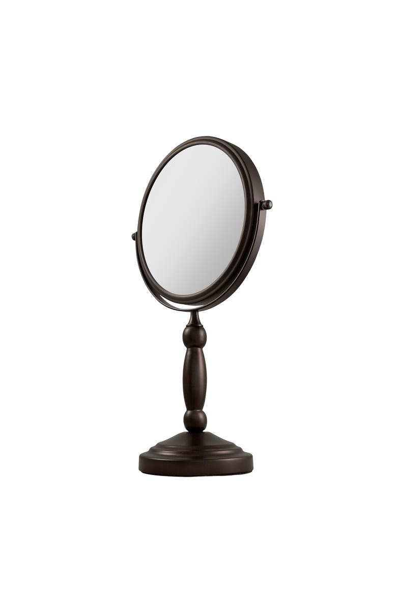 Zadro Makeup Mirror with 10X/1X Magnifications, Alternate, color, Oil-Rubbed Bronze