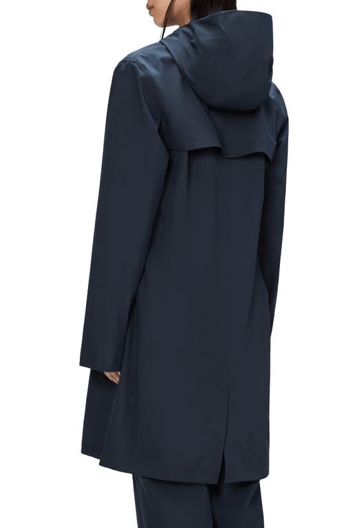 Rains Suva Waterproof Hard Shell Raincoat In Blue