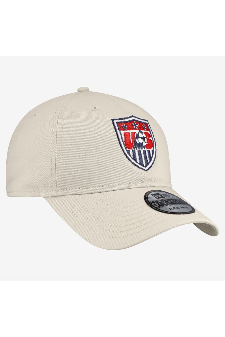 Men's New Era Tan USMNT 1995 9TWENTY Adjustable Hat, Alternate, color, Tan