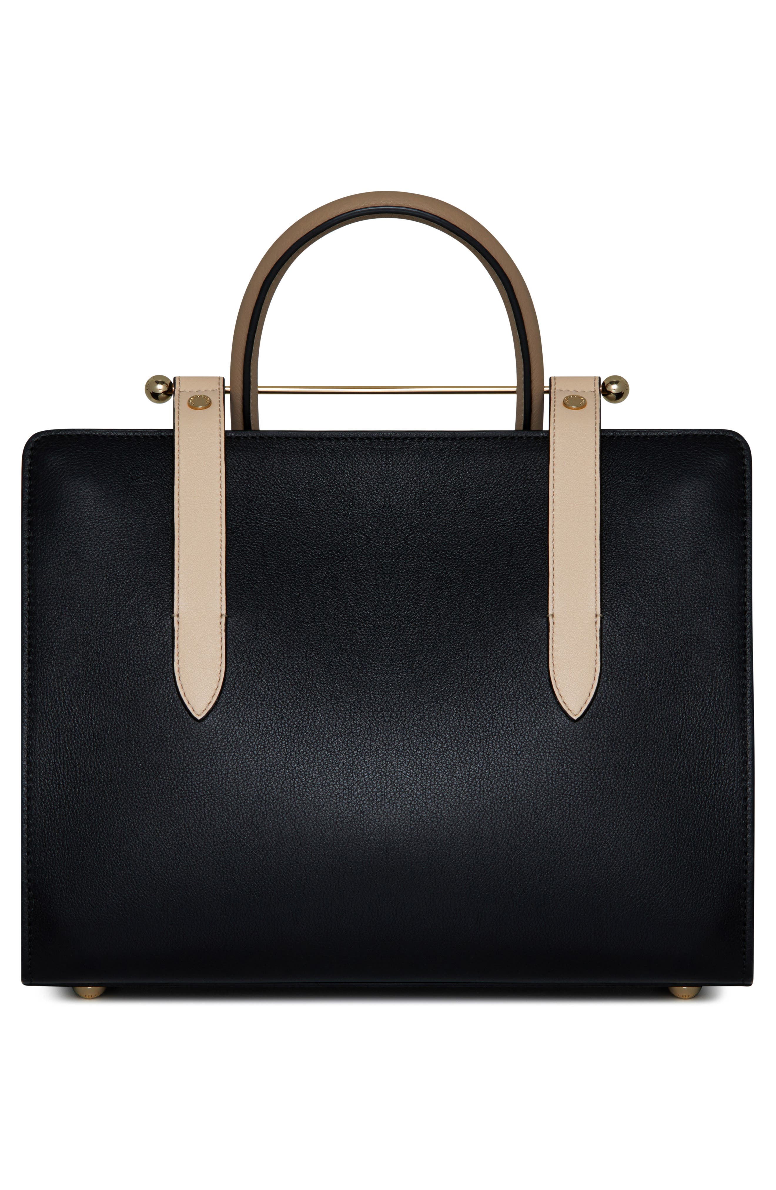 Strathberry Midi Colorblock Leather Tote, Alternate, color, 