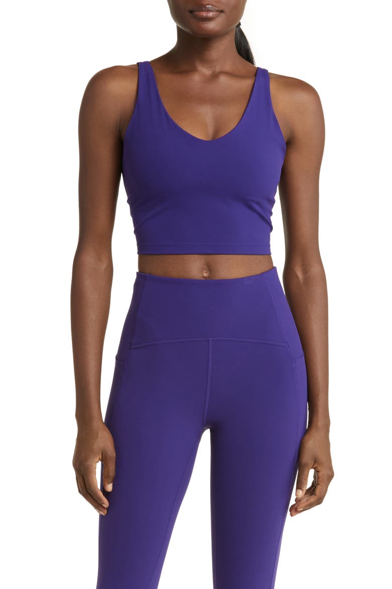 Studio Luxe Crop Tank, Main, color, BLACKBERRY