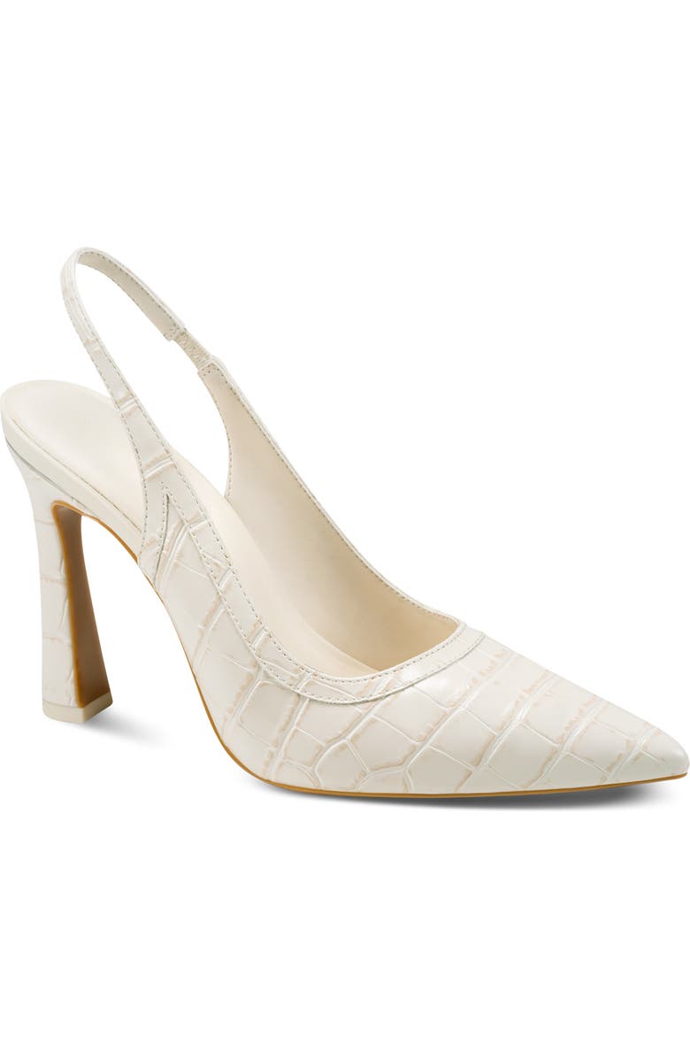 DKNY Cinette Slingback Pointed Toe Pump, Main, color, Coconut
