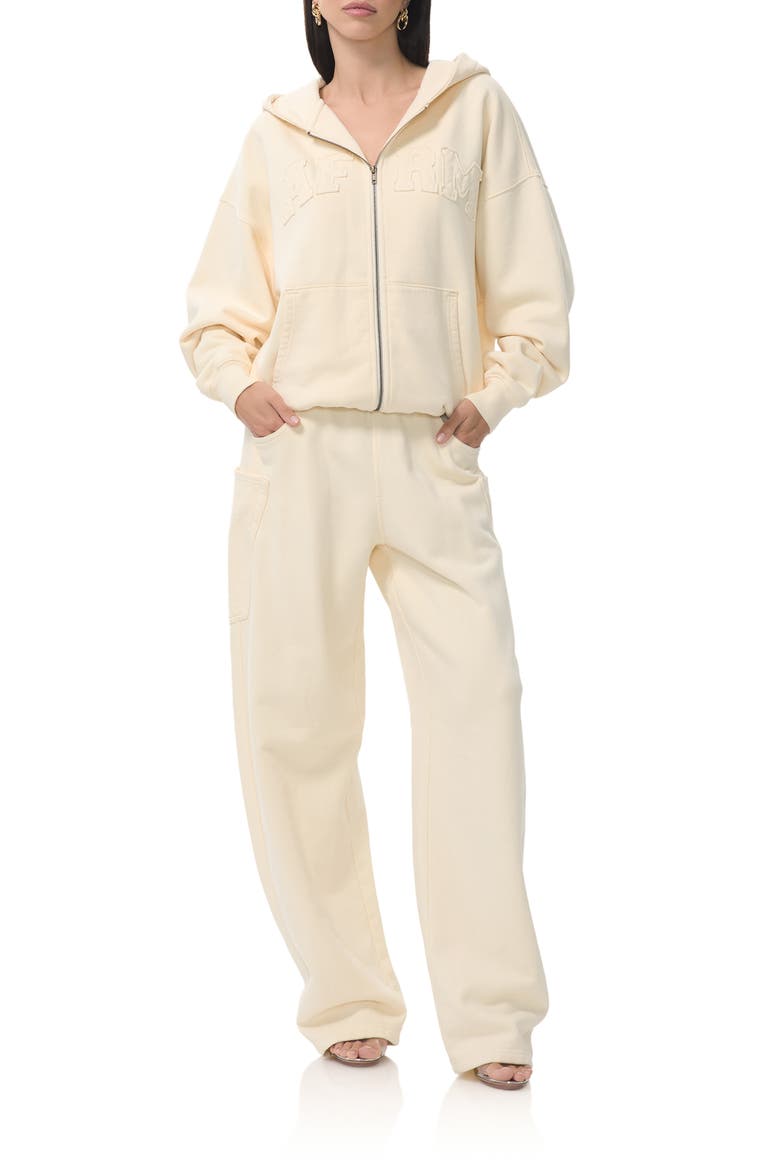 Ryan Cotton Barrel Sweatpants, Alternate, color, VINTAGE WHITE
