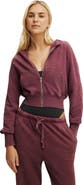 COTTON ON BODY Women's Active Raglan Zip Through Hoodie