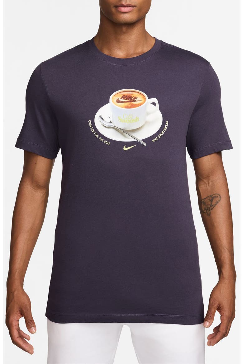 Crafted for the Sole Cotton Graphic T-Shirt, Main, color, DARK RAISIN