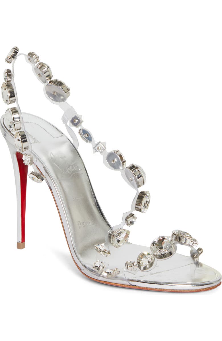Christian Louboutin Rosalie Crystal Embellished Slingback Sandal, Main, color,