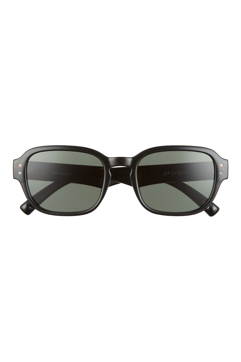 Unthinkable 53mm Square Sunglasses, Main, color, BLACK
