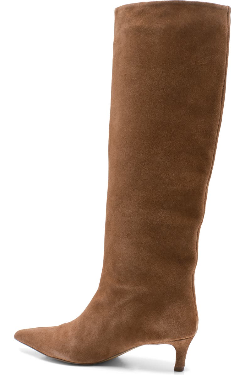 Free People Kiki Knee High Boot, Alternate, color, Tan Suede