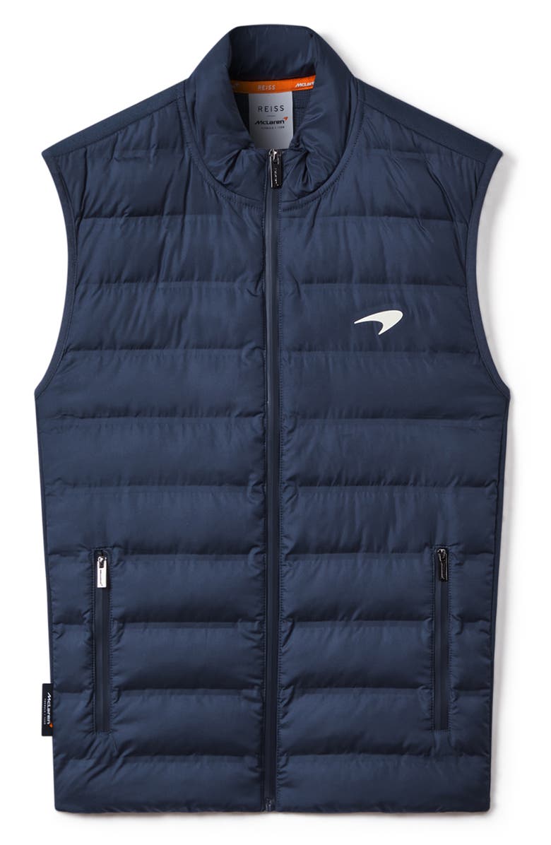Reiss x McLaren Formula 1 Team Collection Recycled Polyester Puffer Vest, Alternate, color, 