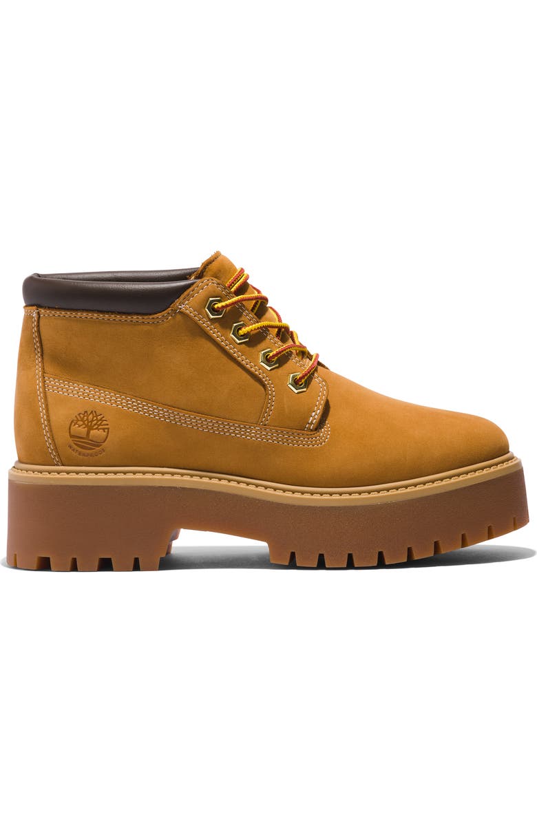 Timberland Stone Street Platform Waterproof Chukka Boot, Alternate, color, Wheat