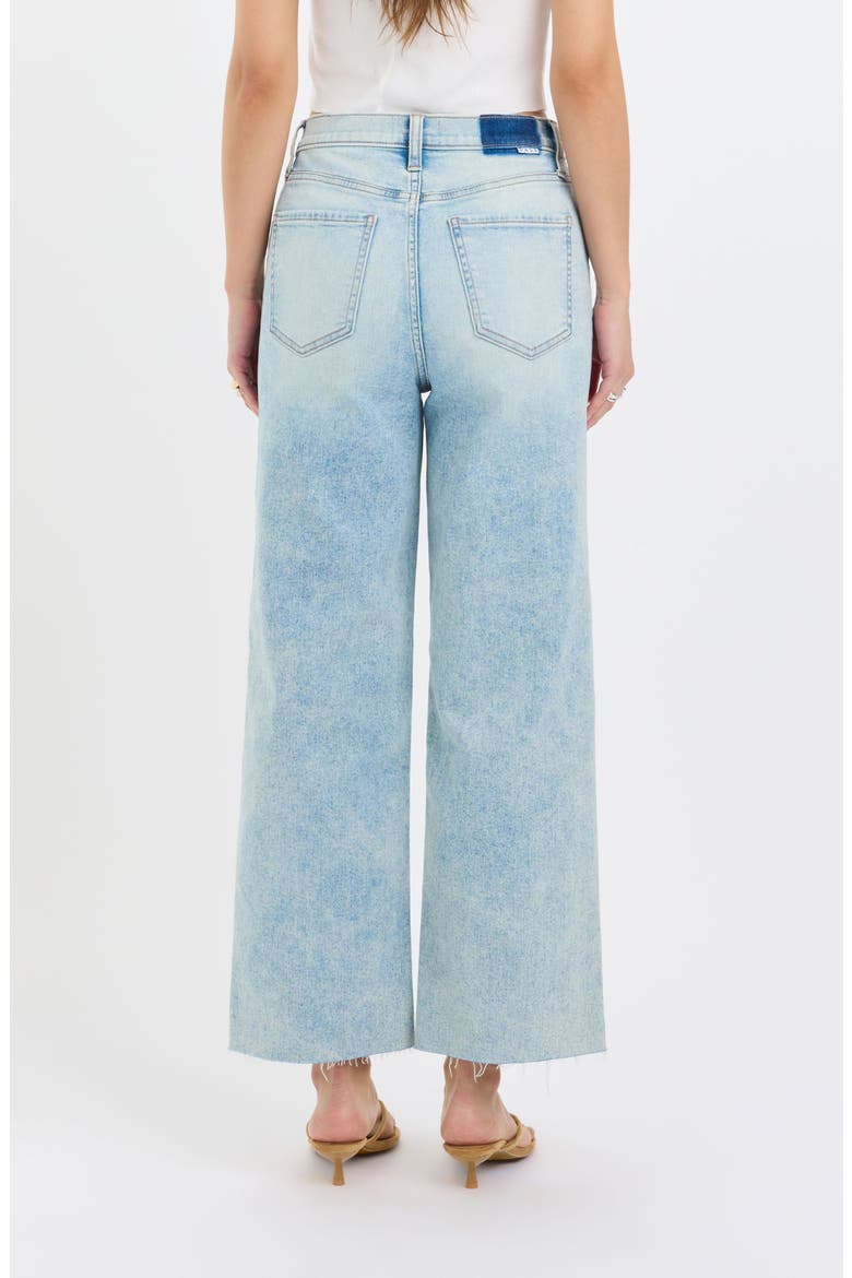 Pleaser High Waist Raw Hem Crop Jeans, Alternate, color, LOVLEY