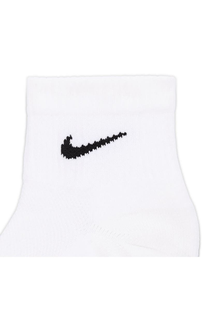 Nike Assorted 6-Pack Dri-FIT Cushioned Quarter Socks, Alternate, color, White/ Black