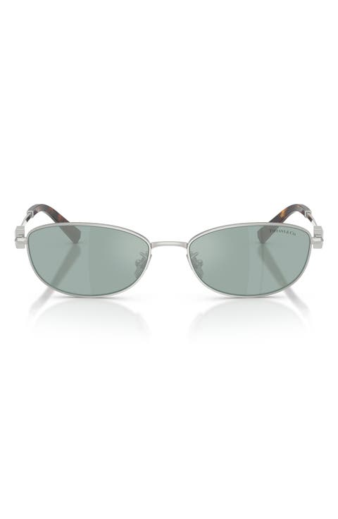 56mm Oval Sunglasses