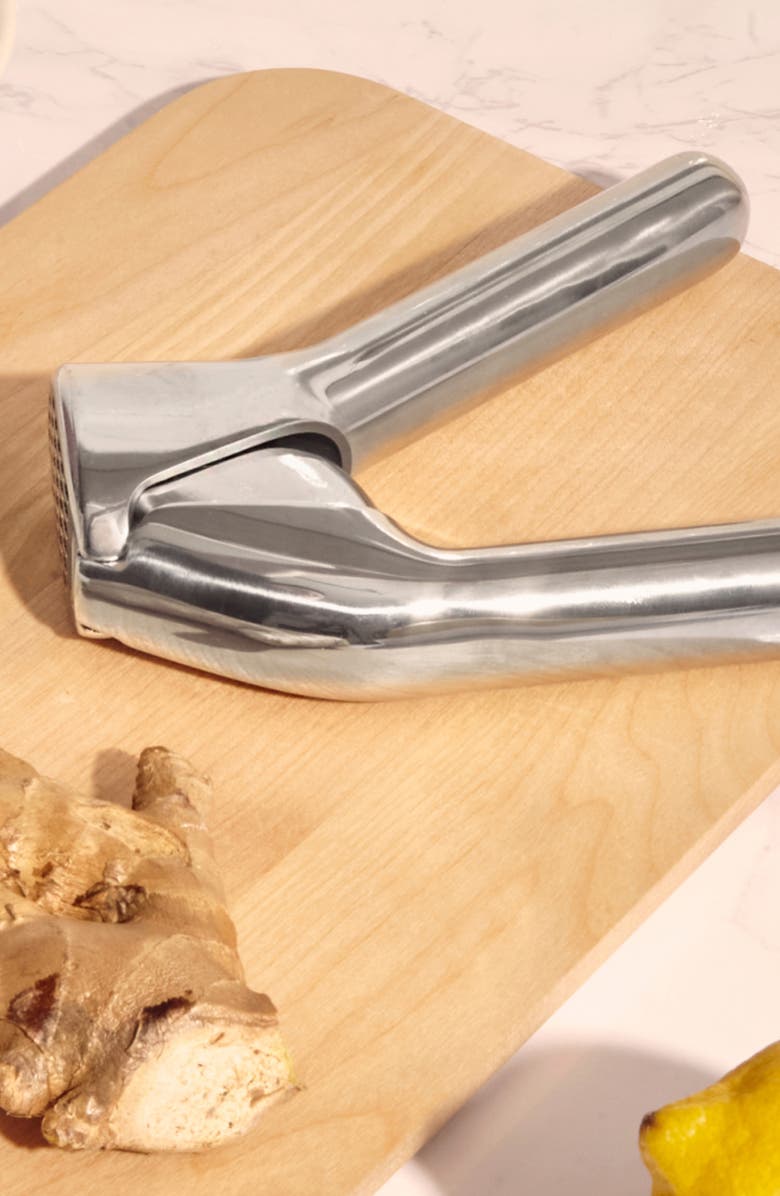 CARAWAY Garlic Press, Alternate, color, Silver