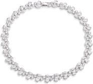 Nordstrom Cubic Zirconia Cluster Collar Necklace