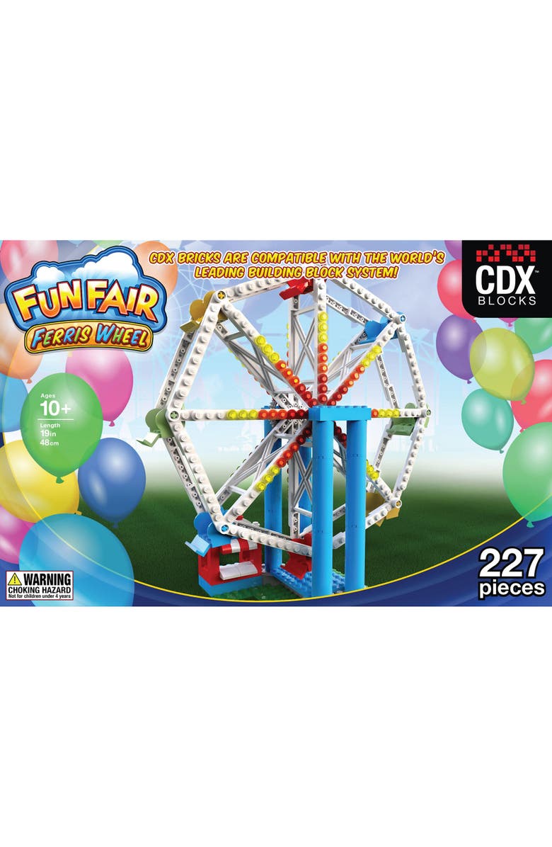 CDX Blocks Fun Fair Ferris Wheel, 227 Pieces, Alternate, color, Multicolored