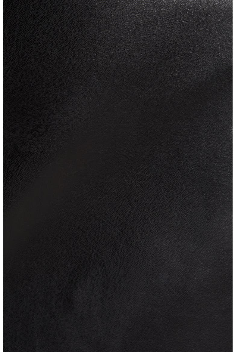 Faux Leather Pencil Skirt, Alternate, color, BLACK