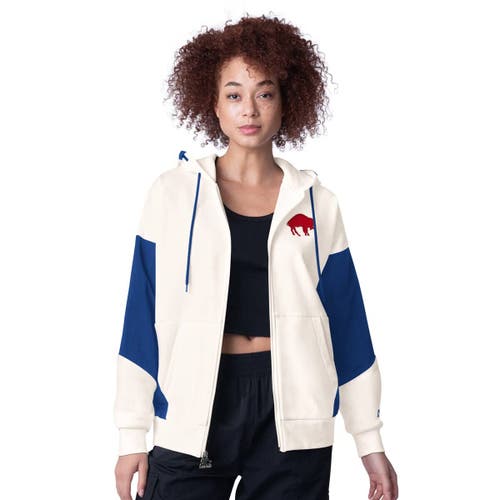 Starter White Buffalo Bills Scrimmage Full-zip Hoodie In White