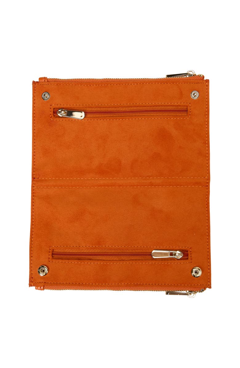 WOLF Maria Medium Zip Jewelry Case, Alternate, color, Tangerine
