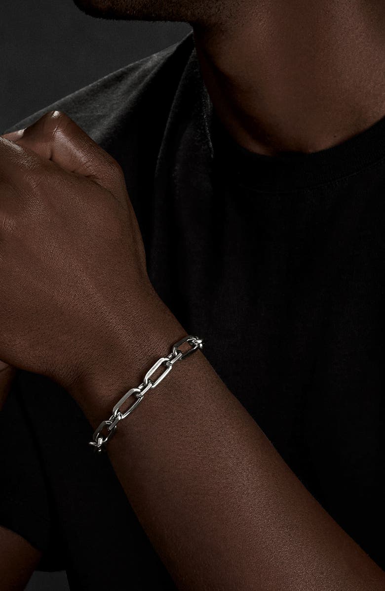 David Yurman Elongated Open Link Chain Bracelet in Sterling Silver, 8mm, Alternate, color, 