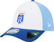 New Era Men's New Era  White/Royal Kansas City Royals Player Replica 39THIRTY M-Crown Flex Hat