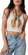 SAACHI Floral Pleated Square Scarf