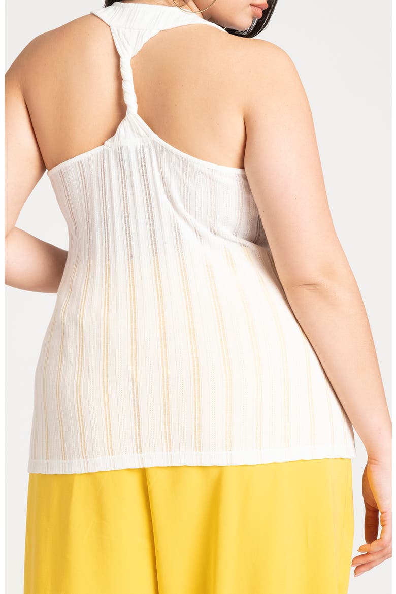 Twist Racerback Tank, Alternate, color, WHITE