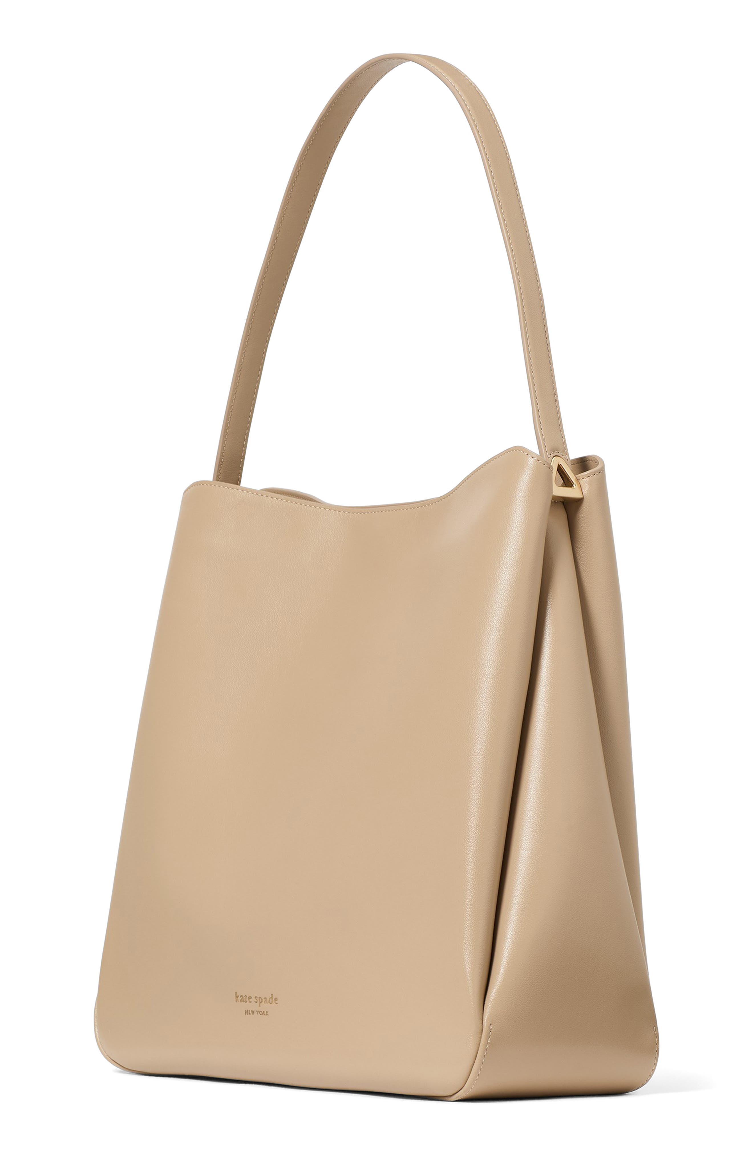 large grace leather shoulder bag, Alternate, color, TIMELESS TAUPE