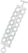 Karine Sultan Double Chain Toggle Bracelet