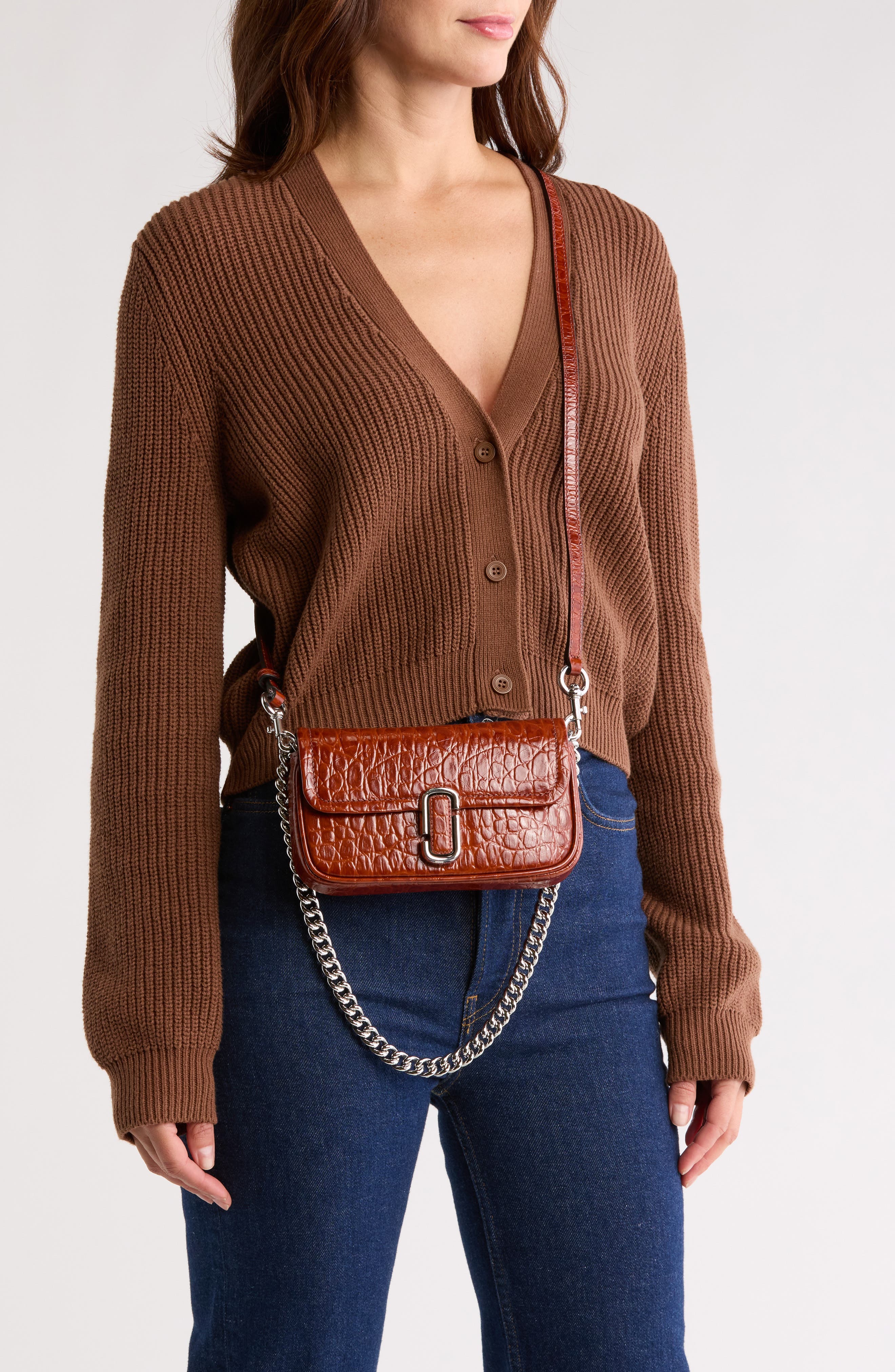 Marc Jacobs The Mini Leather Shoulder Bag, Alternate, color, 