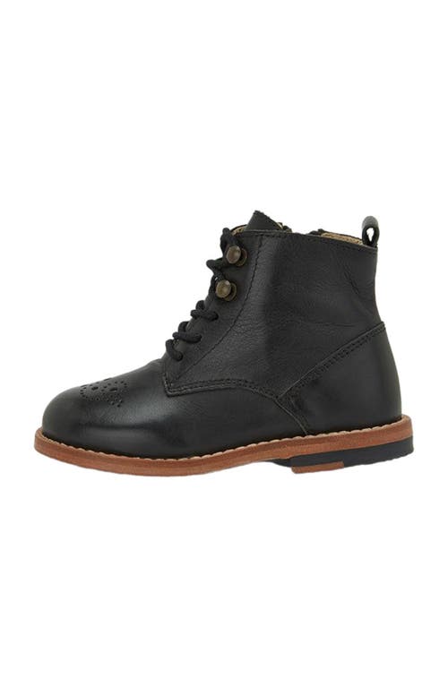 Young Soles Buster Kids Brogue Boot In Black