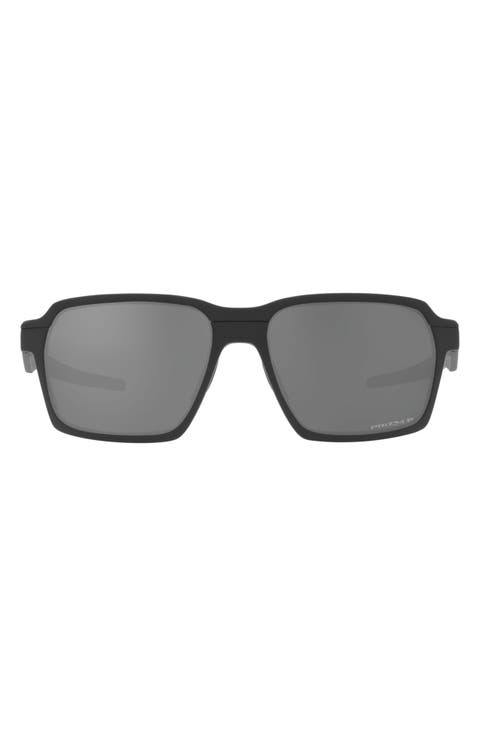 58mm Polarized Rectangular Sunglasses