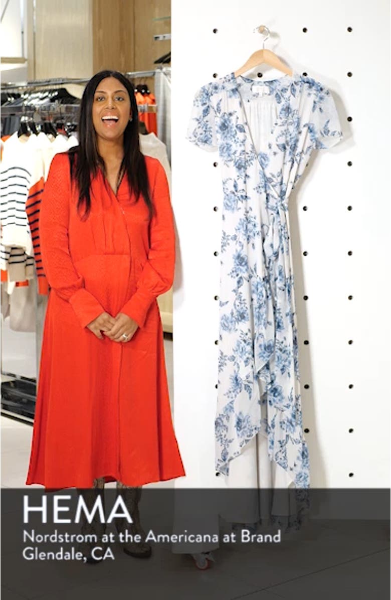 The Natasha Floral Wrap Maxi Dress, sales video thumbnail