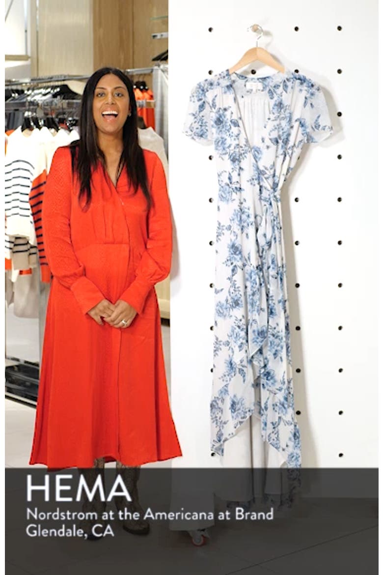 The Natasha Floral Wrap Maxi Dress video