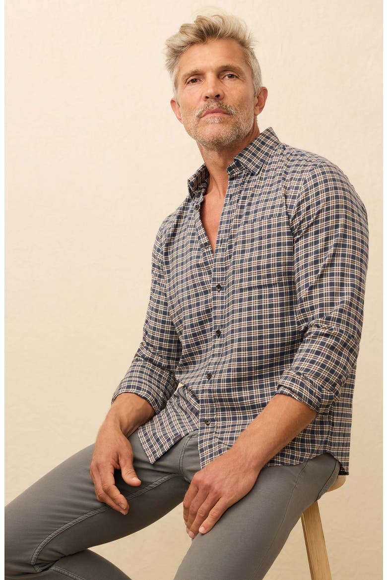 Movement Brushed Button-Up Shirt, Alternate, color, LIGHTHOUSE POINT PLAID