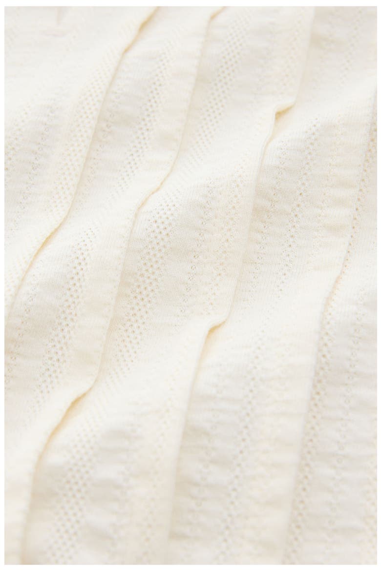 Pintuck Sleeveless Tie Front Cotton Top, Alternate, color, NEUTRAL