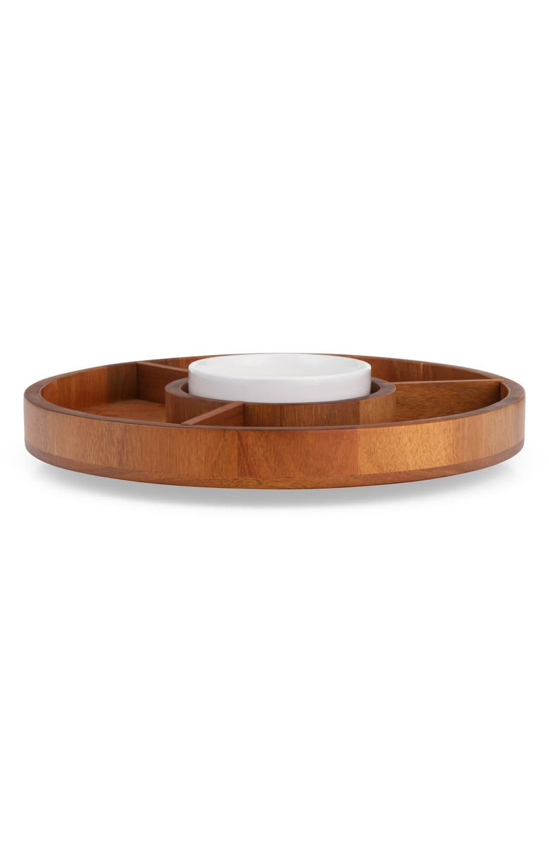 Nambé Duets Lazy Susan, Alternate, color, Brown