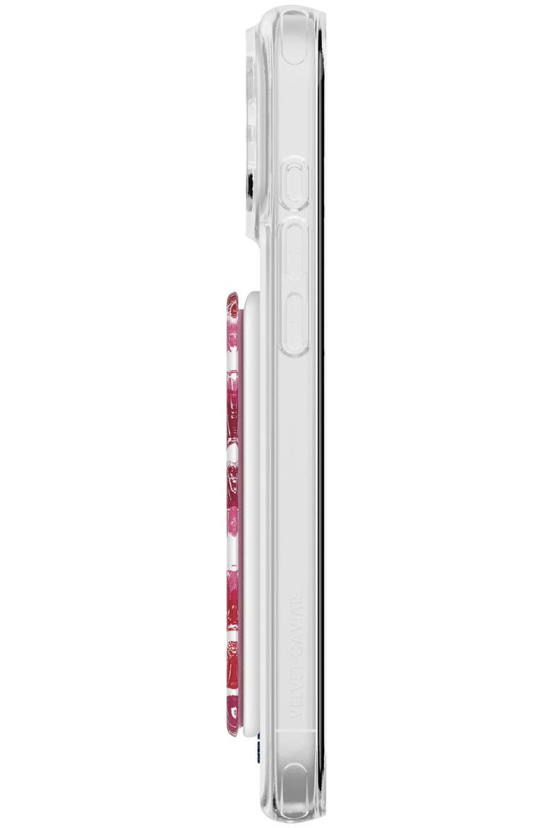 Magnetic Phone Wallet, Alternate, color, Red Multicolor