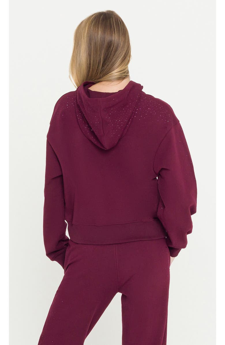 Generation Love Renae Compact Crystal Hoodie, Alternate, color, Red