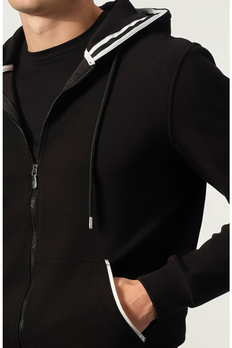 Full Zip Hoodie, Alternate, color, BLACK